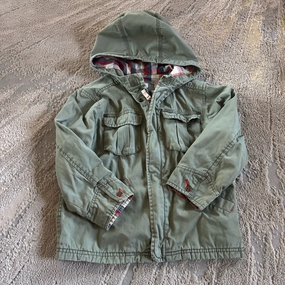 Gap denim Jean jacket genuine kids green utility jacket  barn coat 5 - Picture 5 of 7